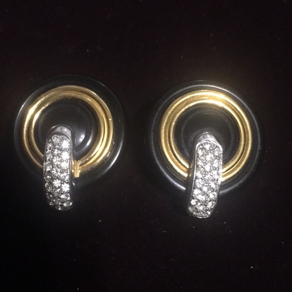 Authentic Vintage Givenchy ClipOn Earrings 1980 - Picture 3 of 12